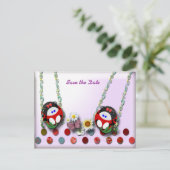 Ladybug Babies Ankündigungspostkarte (Stehend Vorderseite)