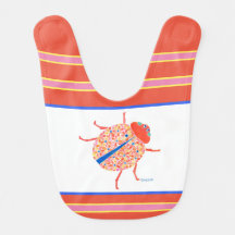 Ladybug Baby Bib