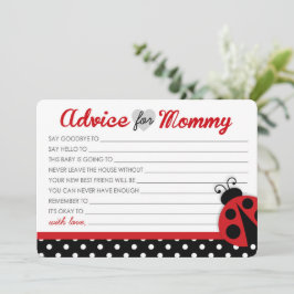 Ladybug Baby Duschberatungskarten Hinweiskarte