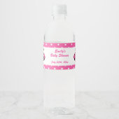 Ladybug Baby Dusche Flasche Etikett Mädchen Hot Pi (Vorderseite)