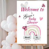 Ladybug Baby Dusche Willkommenspender Poster