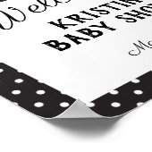 Ladybug Baby Dusche Willkommensschild Poster (Ecke)