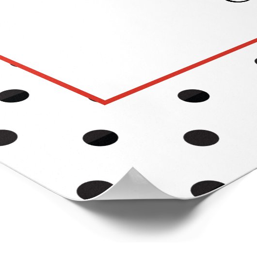 Ladybug Baby Dusche Willkommensschild Poster - gro (Ecke)