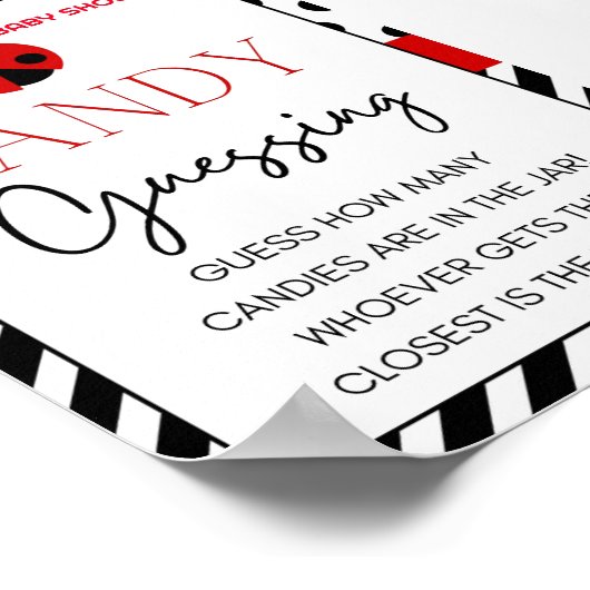 Ladybug Baby Duschzeichen Poster (Ecke)