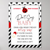 Ladybug Baby Duschzeichen Poster (Vorne)