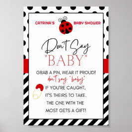 Ladybug Baby Duschzeichen Poster