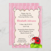 Ladybug Baby Shower Einladungen (Vorne/Hinten)