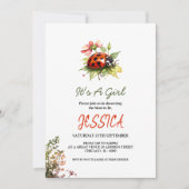 Ladybug Baby Shower Einladungen (Vorderseite)