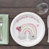 Ladybug Baby Shower Plate Pappteller