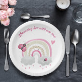 Ladybug Baby Shower Plate Pappteller