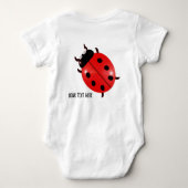 Ladybug Baby Strampler (Rückseite)
