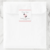 Ladybug Babydusche Danke Stickers (Pink) (Tasche)