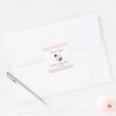Ladybug Babydusche Danke Stickers (Pink) (Umschlag)