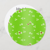 Ladybug Babydusche Einladung (Vorne/Hinten)