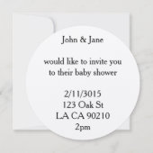 Ladybug Babydusche Einladung (Rückseite)