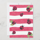 Ladybug Babydusche Einladung (Rückseite)