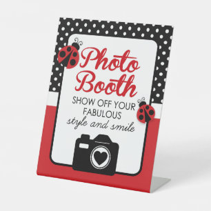 Ladybug Babydusche oder Foto Booth Party Sockelschild
