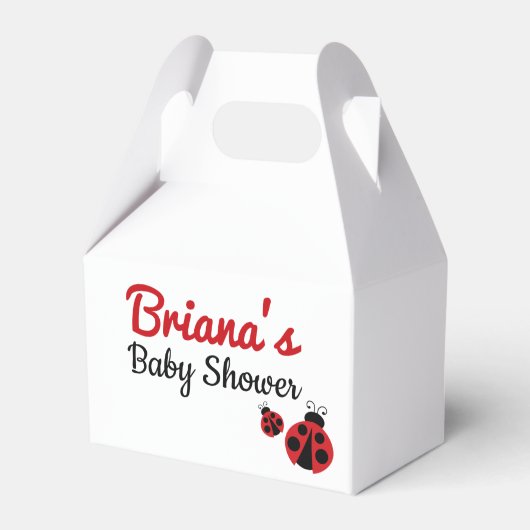 Ladybug Babydusche oder Geburtstag Geschenkschachtel (Vorderseite)