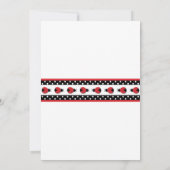 Ladybug Babydusche oder Geburtstagsparty laden Einladung (Rückseite)