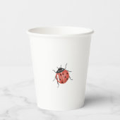Ladybug Babydusche Pappbecher (Rückseite)
