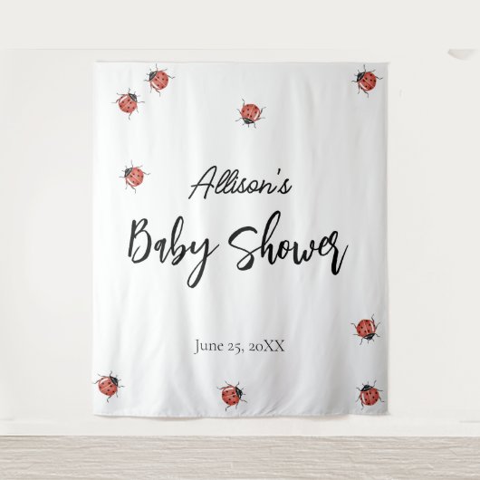 Ladybug Babydusche Wandteppich (Vorderseite)