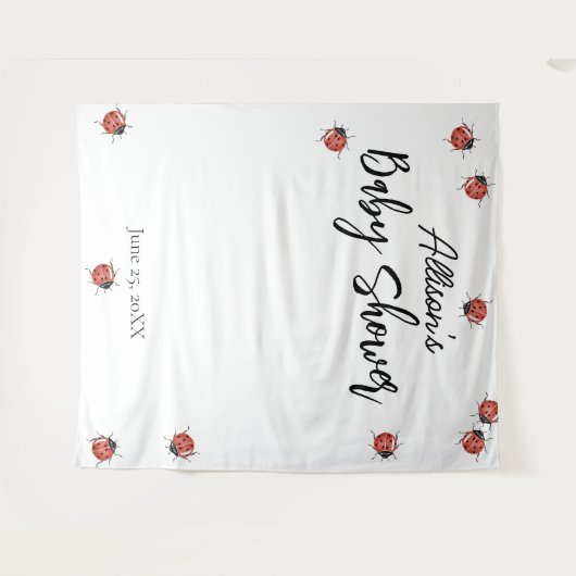 Ladybug Babydusche Wandteppich (Vorderseite (Horizontal))