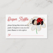 Ladybug Babydusche-Windelpreisraffinerie Begleitkarte (Vorderseite)