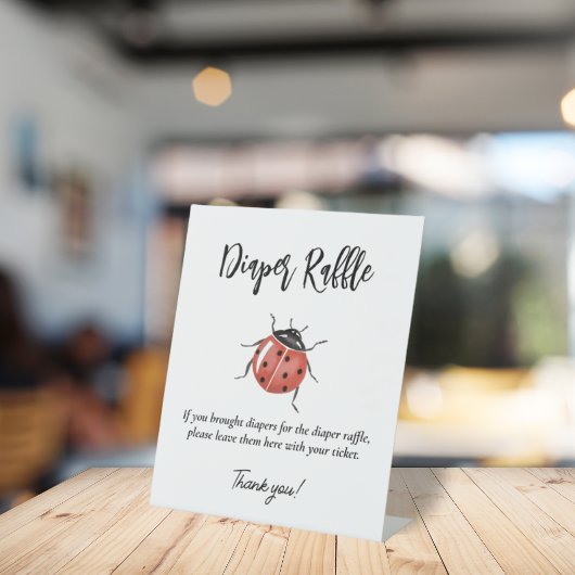 Ladybug Babydusche Windelwaschmaschine Sockelschild