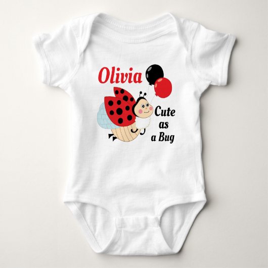 Ladybug Babykleidung Baby Strampler (Vorderseite)