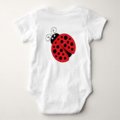 Ladybug Babykleidung Baby Strampler (Rückseite)