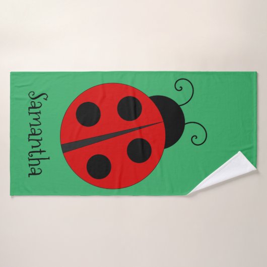 Ladybug Beach Handtuch Set Badehandtuch (Badehandtuch)