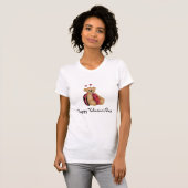 Ladybug Bear - Glücklicher Valentinstag T-Shirt (Vorne ganz)