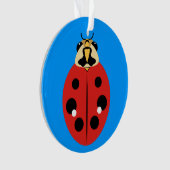 Ladybug Beetle Red Ornament (Vorderseite)