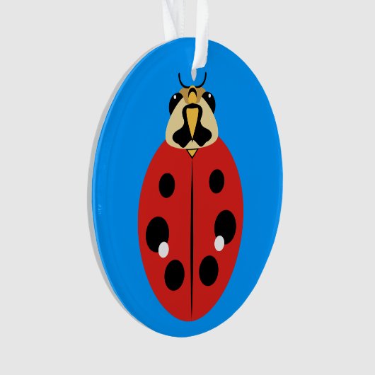 Ladybug Beetle Red Ornament (Vorderseite)