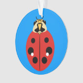 Ladybug Beetle Red Ornament (Vorderseite)