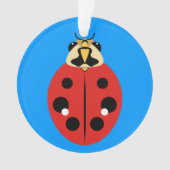Ladybug Beetle Red Ornament (Vorderseite)