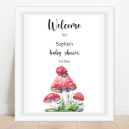 Ladybug - Begrüßungsbaby-Dusche Poster