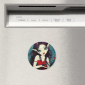 Ladybug Big-Eye Fairy Art Magnet (In Situ (Geschirrspüler))