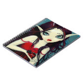 Ladybug Big-Eye Fairy Art Notizblock (Linke Seite)