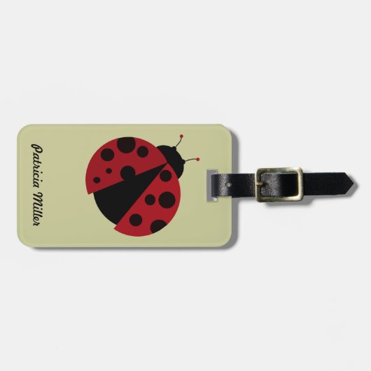 Ladybug-Bild Gepäckanhänger (Vorderseite horizontal)