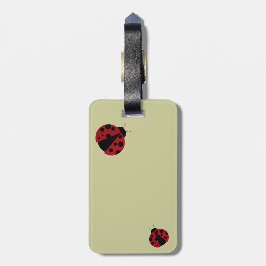 Ladybug-Bild Gepäckanhänger (Rückseite vertikal)