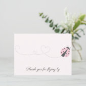 Ladybug Birthday Dankeschön Karte (Stehend Vorderseite)