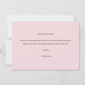 Ladybug Birthday Dankeschön Karte (Rückseite)