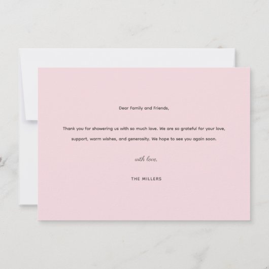 Ladybug Birthday Dankeschön Karte (Rückseite)