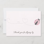 Ladybug Birthday Dankeschön Karte (Vorderseite)