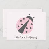 Ladybug Birthday Dankeschön Karte (Vorne/Hinten)