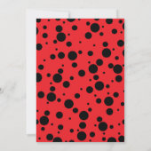 Ladybug Birthday Einladung (Rückseite)