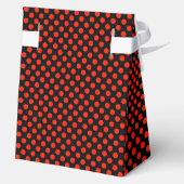 Ladybug Birthday Favor Box - Polka Dot Geschenkschachtel (Rückseite)