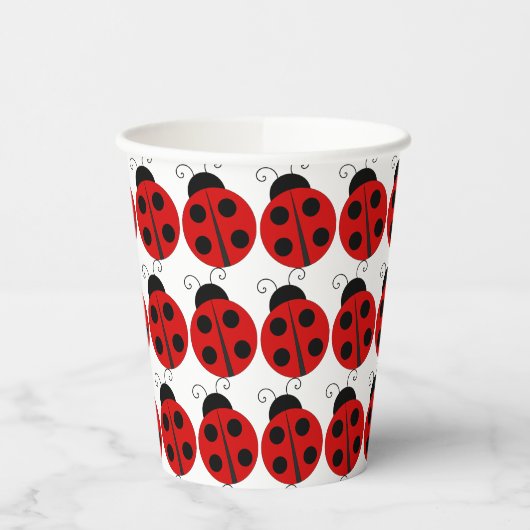 Ladybug Birthday Pappbecher (Links)