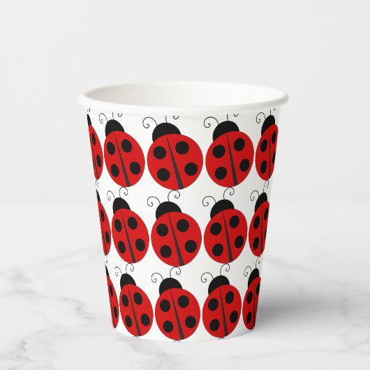 Ladybug Birthday Pappbecher (Vorderseite)